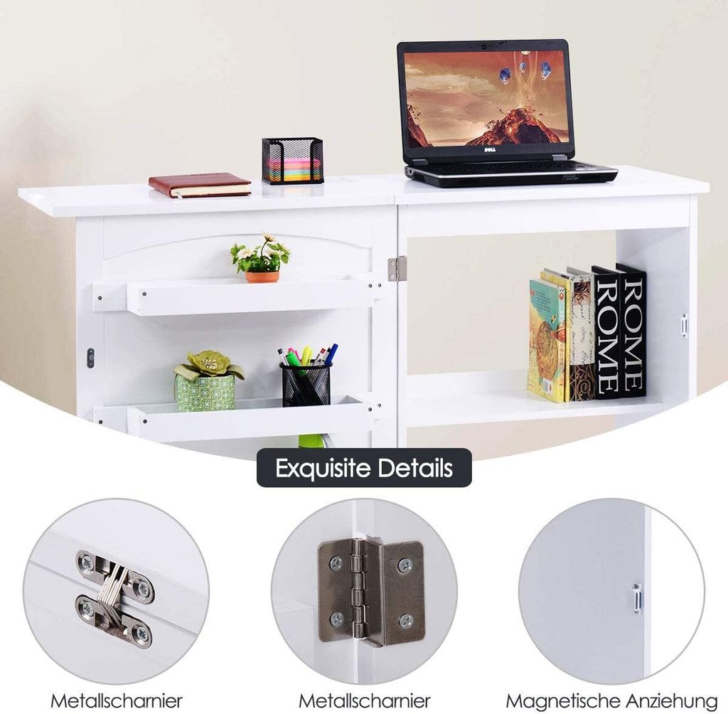 Nähtisch Nähmaschinenschrank Faltbar, Nähschrank Nähmöbel, Produktbild 5