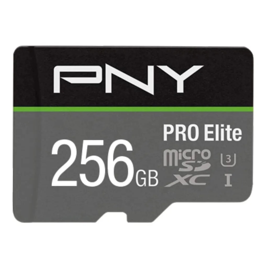PNY PRO Elite 256 Go MicroSDXC UHS-I Classe 10 Carte Mémoire Haute Vitesse