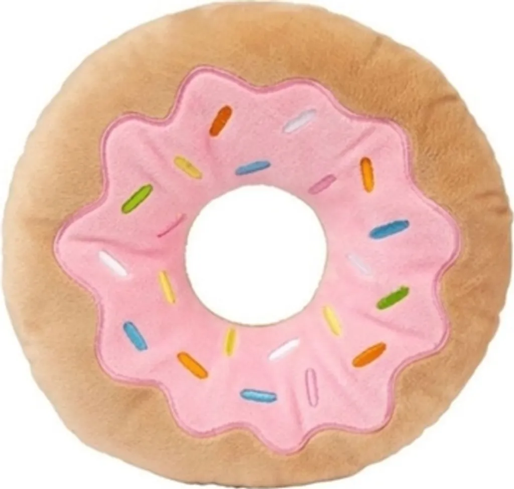 Fini l'ennui avec ce Donut géant en peluche - Le jouet chien anti-stress