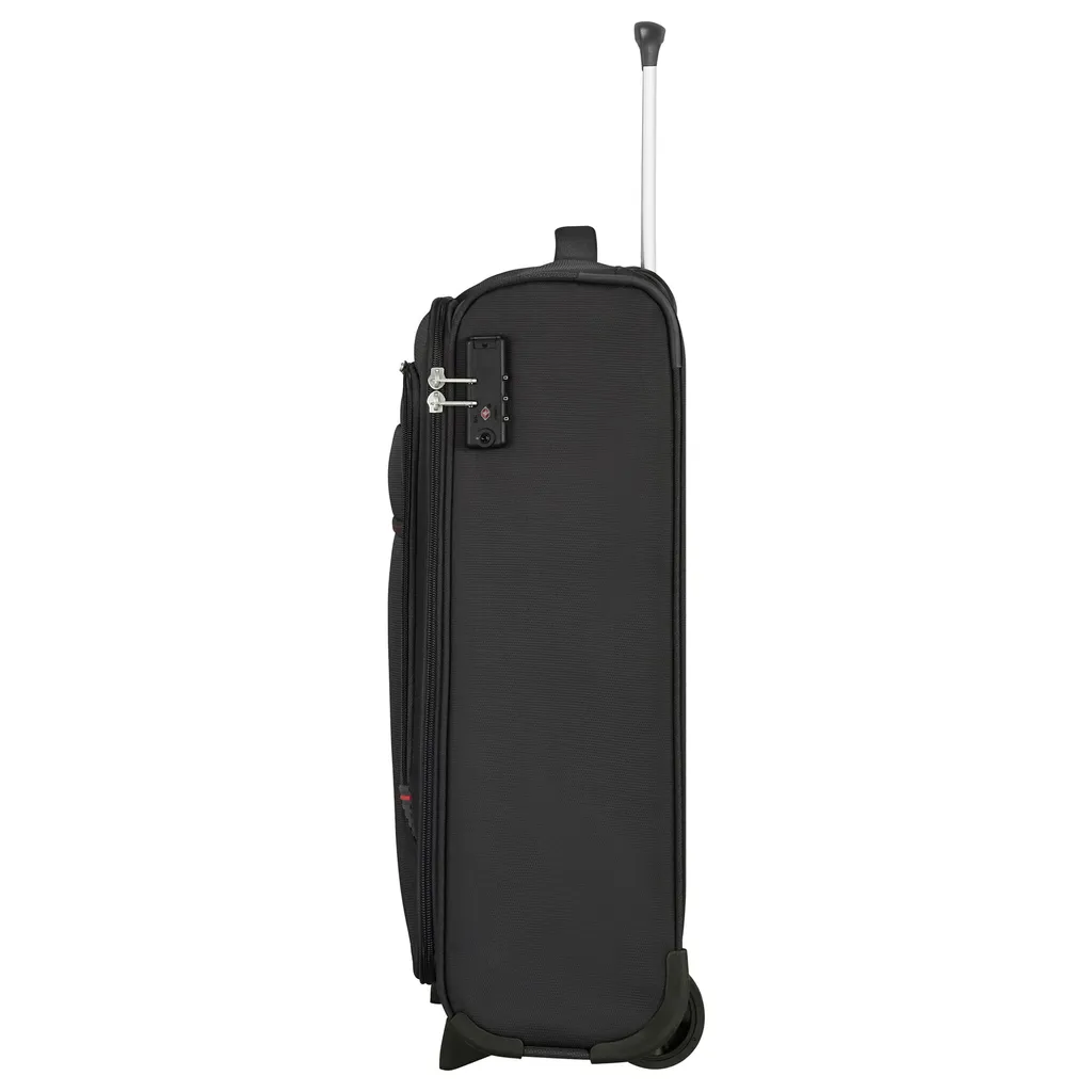 Valise Cabine Souple Crosstrack Upright 55cm TSA Anthracite et Rouge