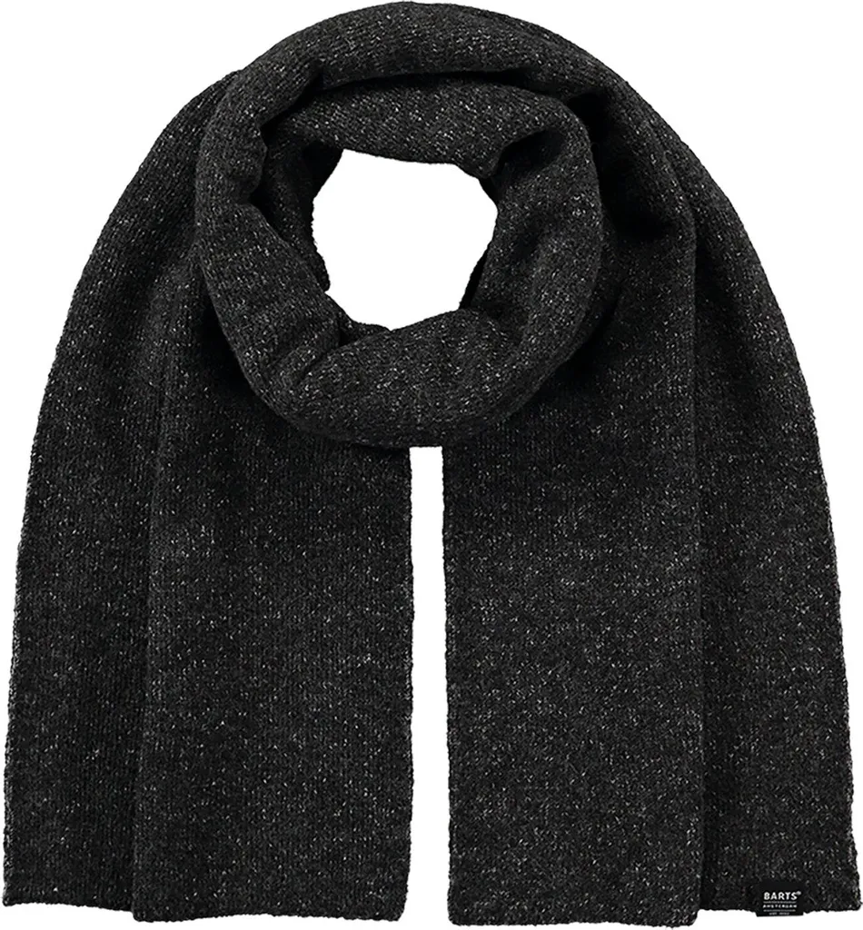 Écharpe en maille BARTS Willian Anthracite pour homme et femme hivernale