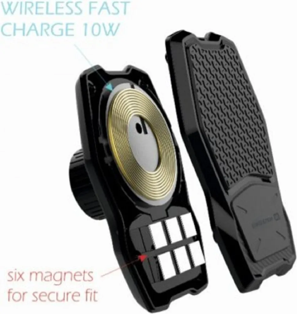 Porta Cellulare Magnetico Auto: Ricarica Wireless e Braccio Telescopico - 3