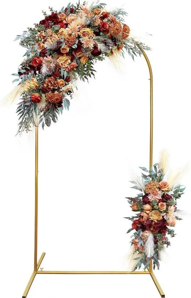 Arche décorative pour cérémonie laïque or 2m - Décoration mariage métal