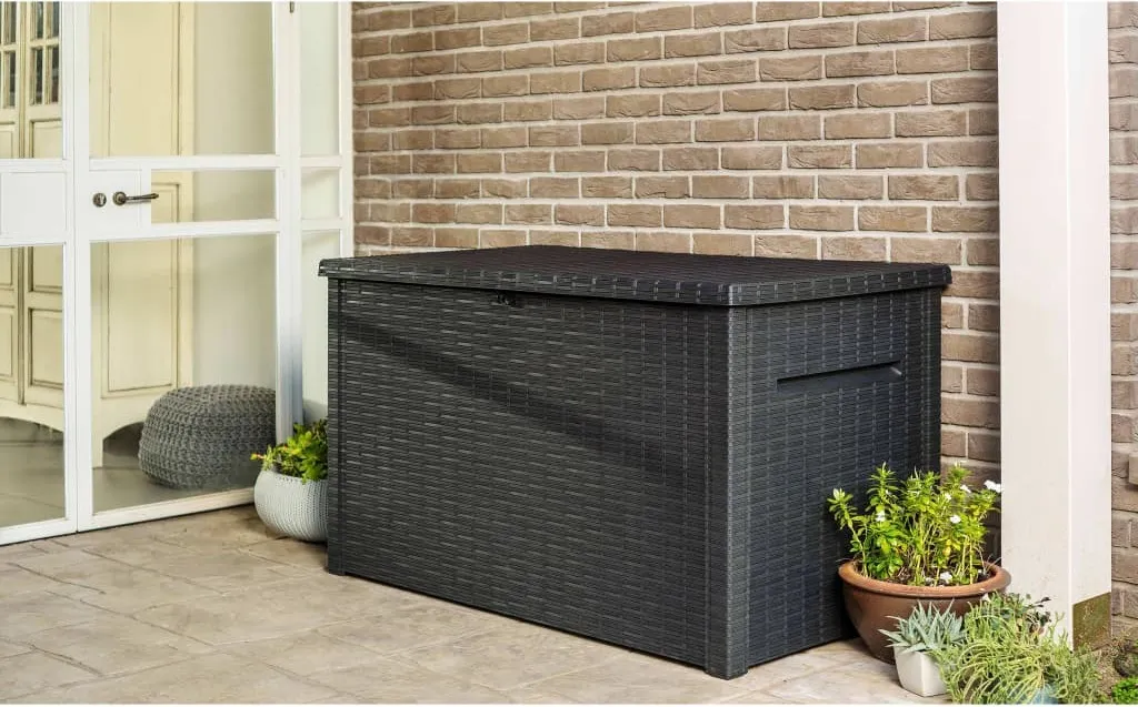 Boîte de Jardin Keter Java 870 L avec Vérins - Coffre de Stockage Étanche - 2
