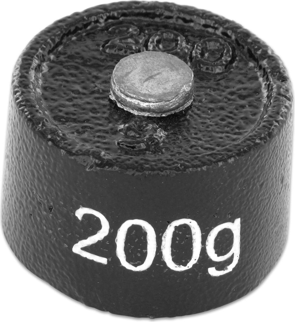 Betzold Gussgewichte weiß beschriftet, Gewicht: 200 g