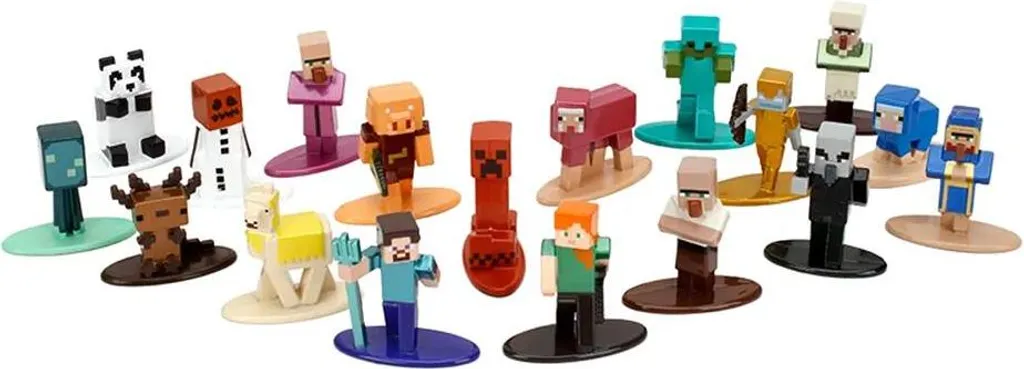 Figurines de Collection Minecraft Jada W13 Multicolores Mini de 4 cm - 5