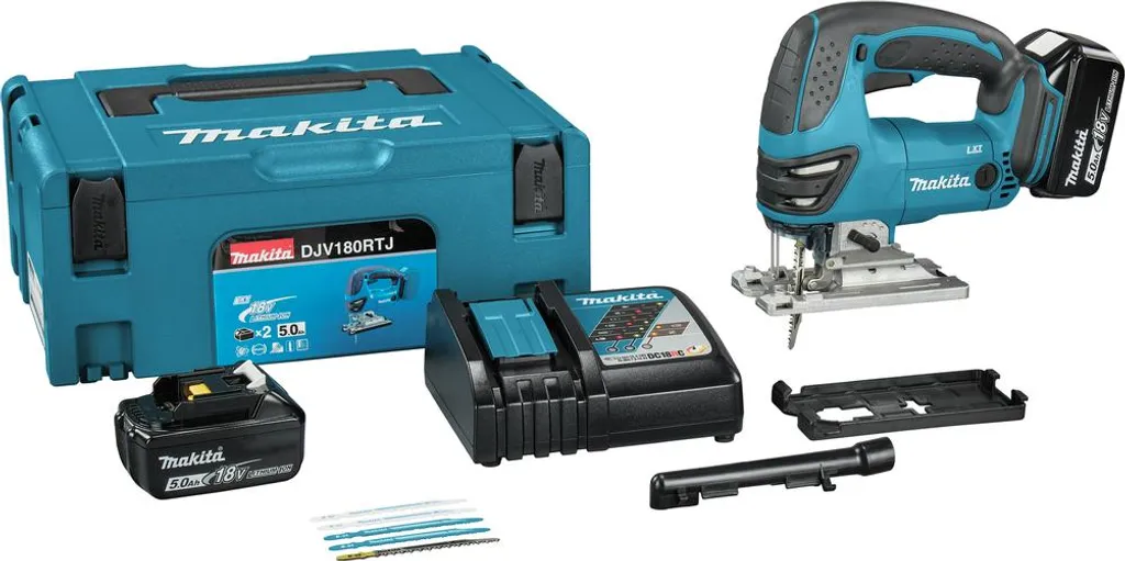 Scie sauteuse Makita DJV180RTJ 18V pour des coupes sans éclats ni fil