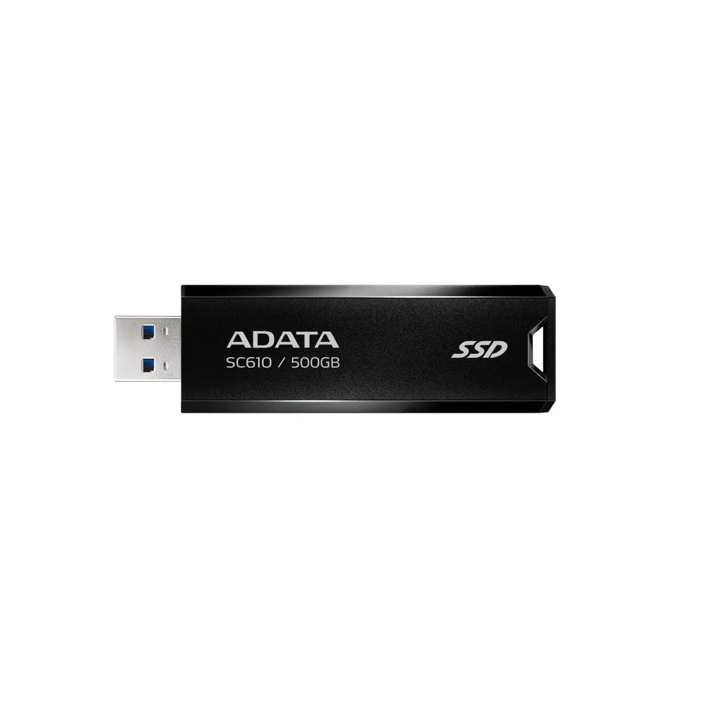 Disque SSD Externe ADATA SC610 500GB USB 3.2 Gen2 Noir SC610-500G-CBK