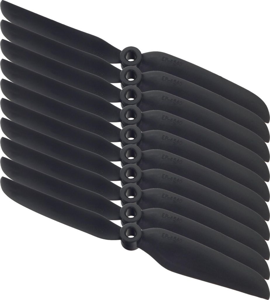 10x GWS 4,5x4 Luftschrauben Propeller GW/EP4540 114x102 Direct Drive Propeller Schwarz