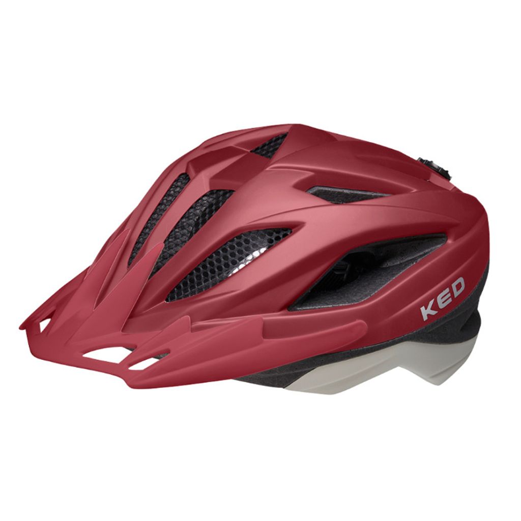 KED 17137605 Fahrradhelm Street Jr. rot Gr. 49-55 cm