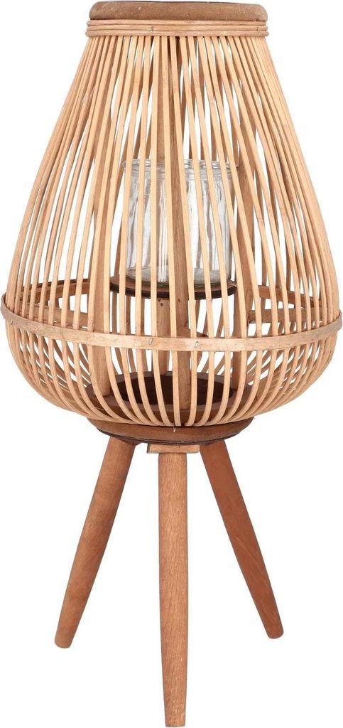 HOMLA MASAYA Gartenlaterne natur 15x11x61 cm Produktbild 
