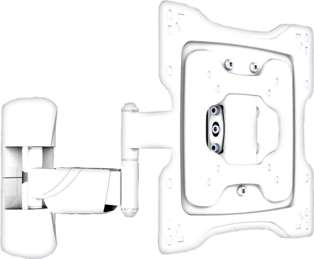 Supporto TV Inclinabile VALUE Bianco - Staffa Parete 5 Snodi 42"