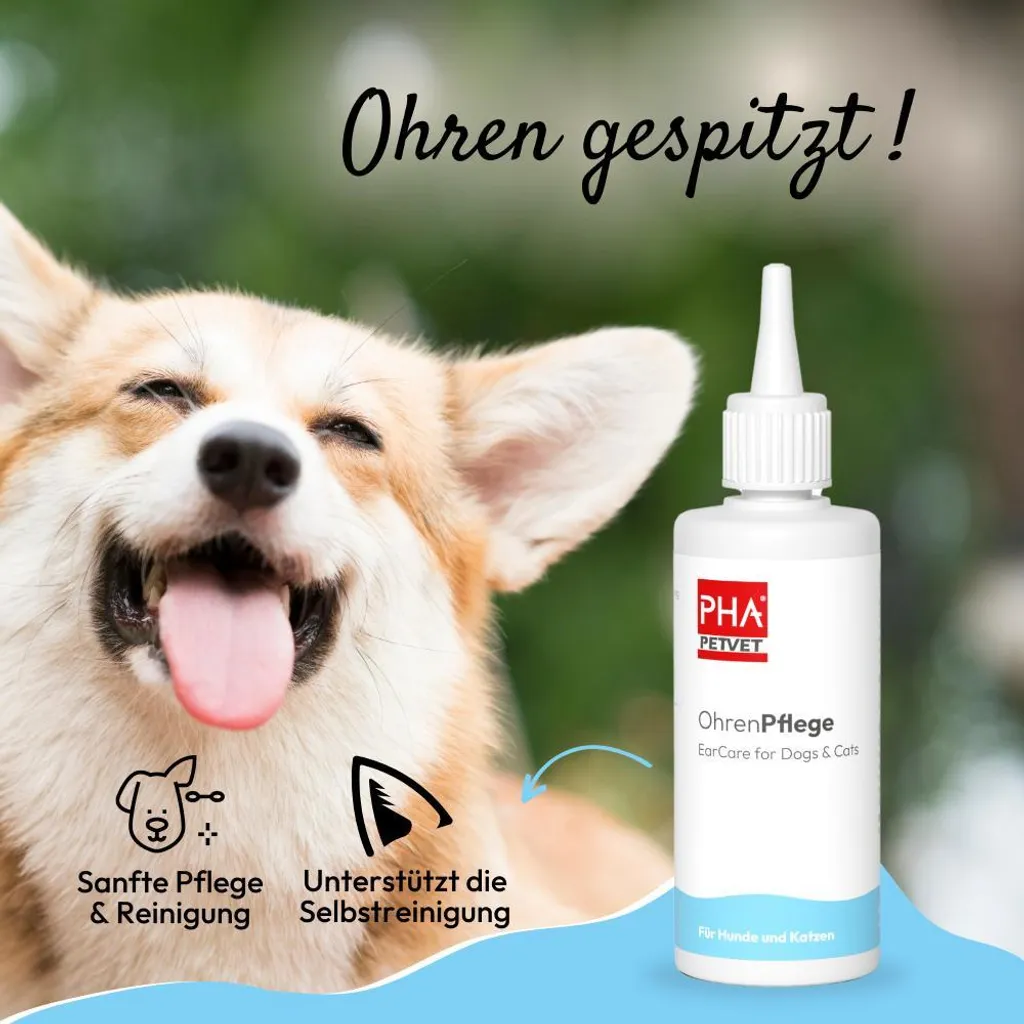 PHA Gocce Auricolari 100ml | Soluzione Detergente per Cani e Gatti - 4