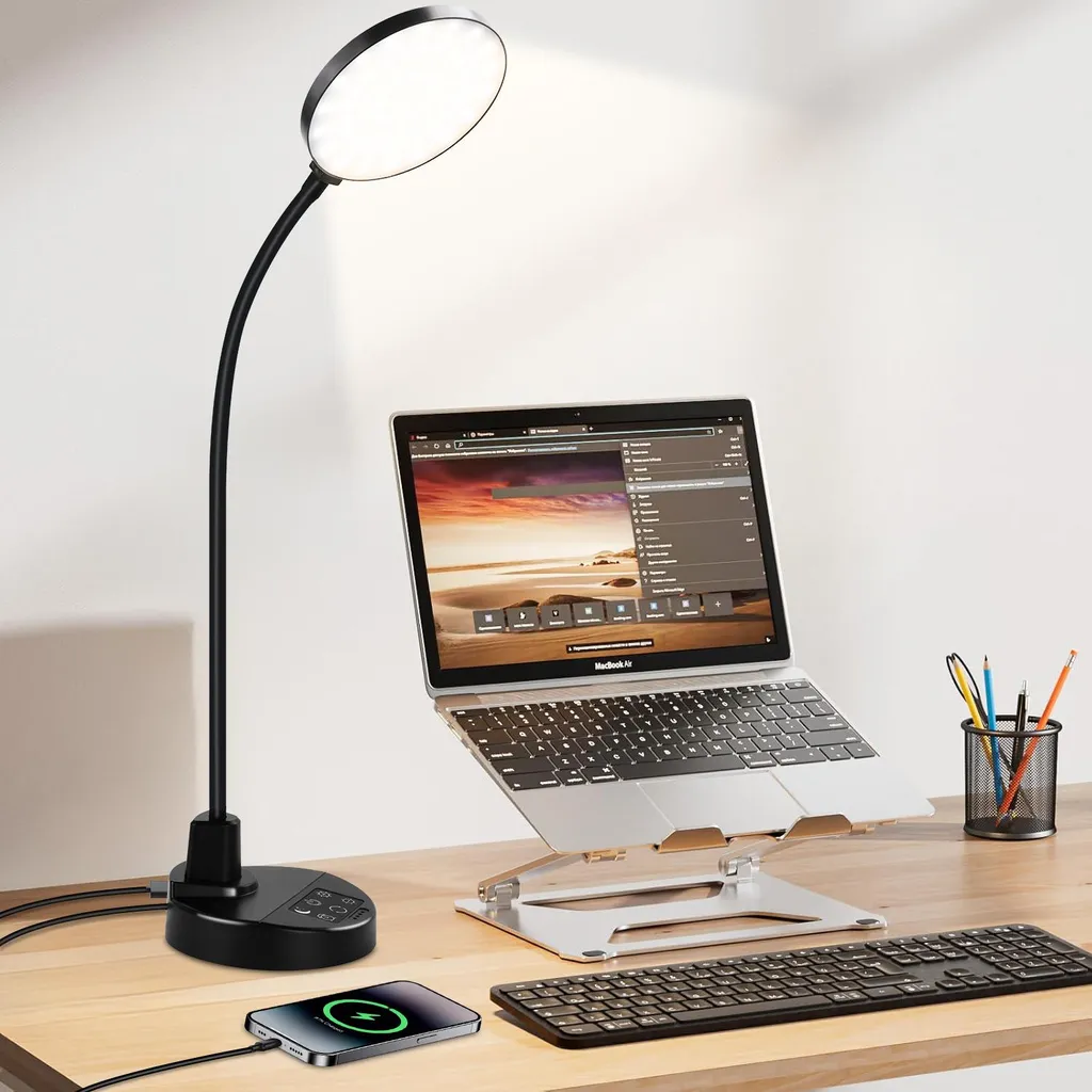 Lampada LED per Bambini Studiare con Porta USB - Luce Anti-Affaticamento - 2