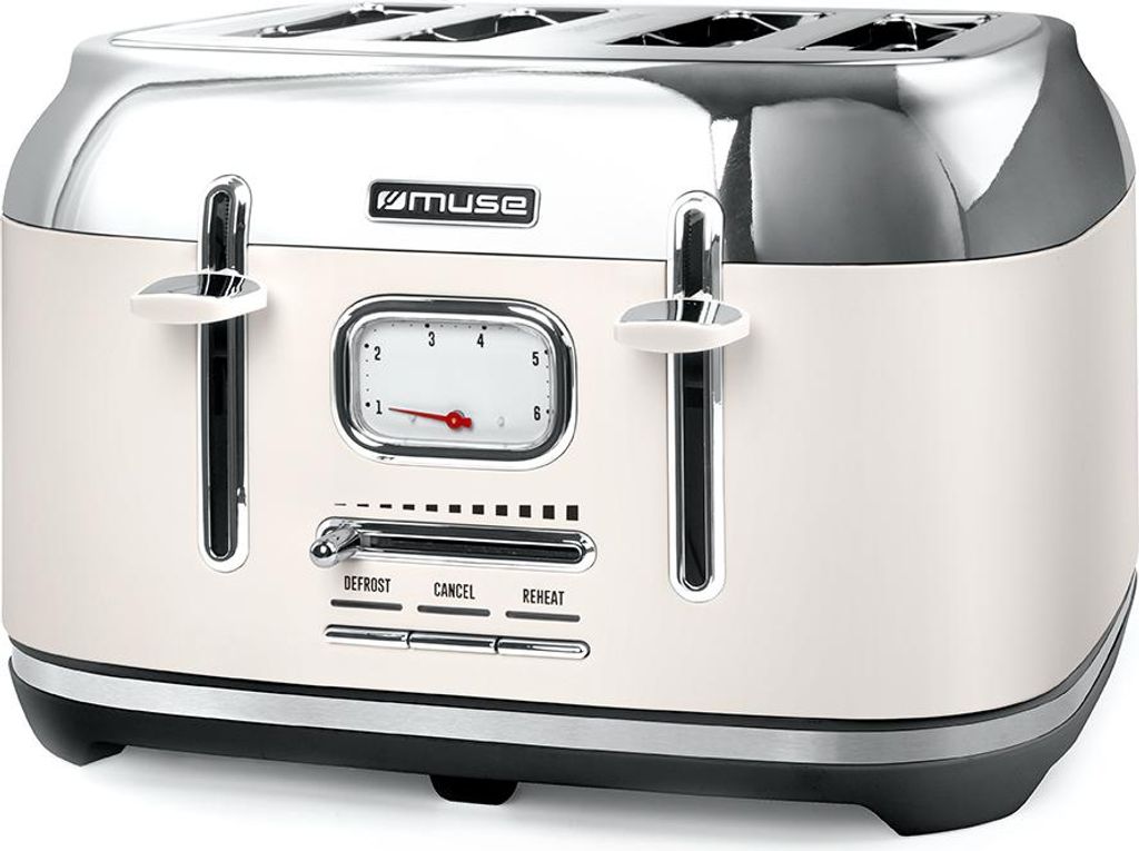 Muse MS-131 SC - Grille-pain beige - 4 tranches - 4 fentes Image du produit 