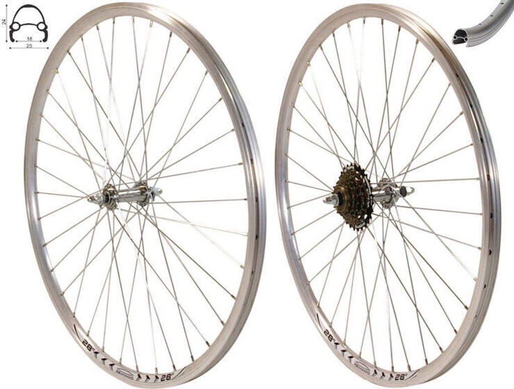 REDONDO 28 Zoll Laufrad Set Hinterrad Vorderrad 28" Felge Produktbild 