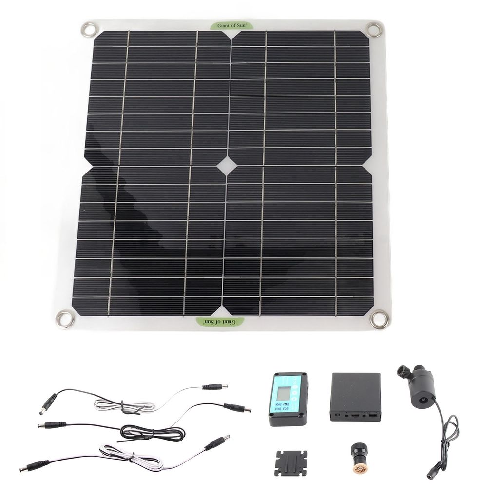 Zestaw solarnej pompy wodnej, 50 W, panel słoneczny, 22 W, Zdjęcie produktu 