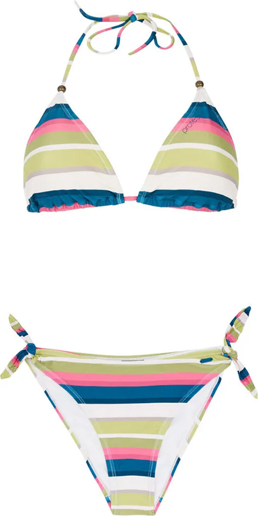 Bikini triangle imprimé multicolore Protest Caley avec liens ajustables S