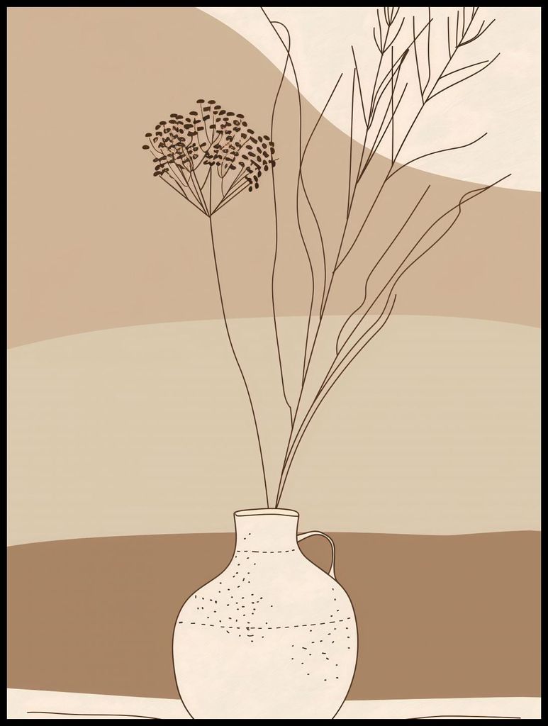 Poster 75x100cm Beruhigende Vase