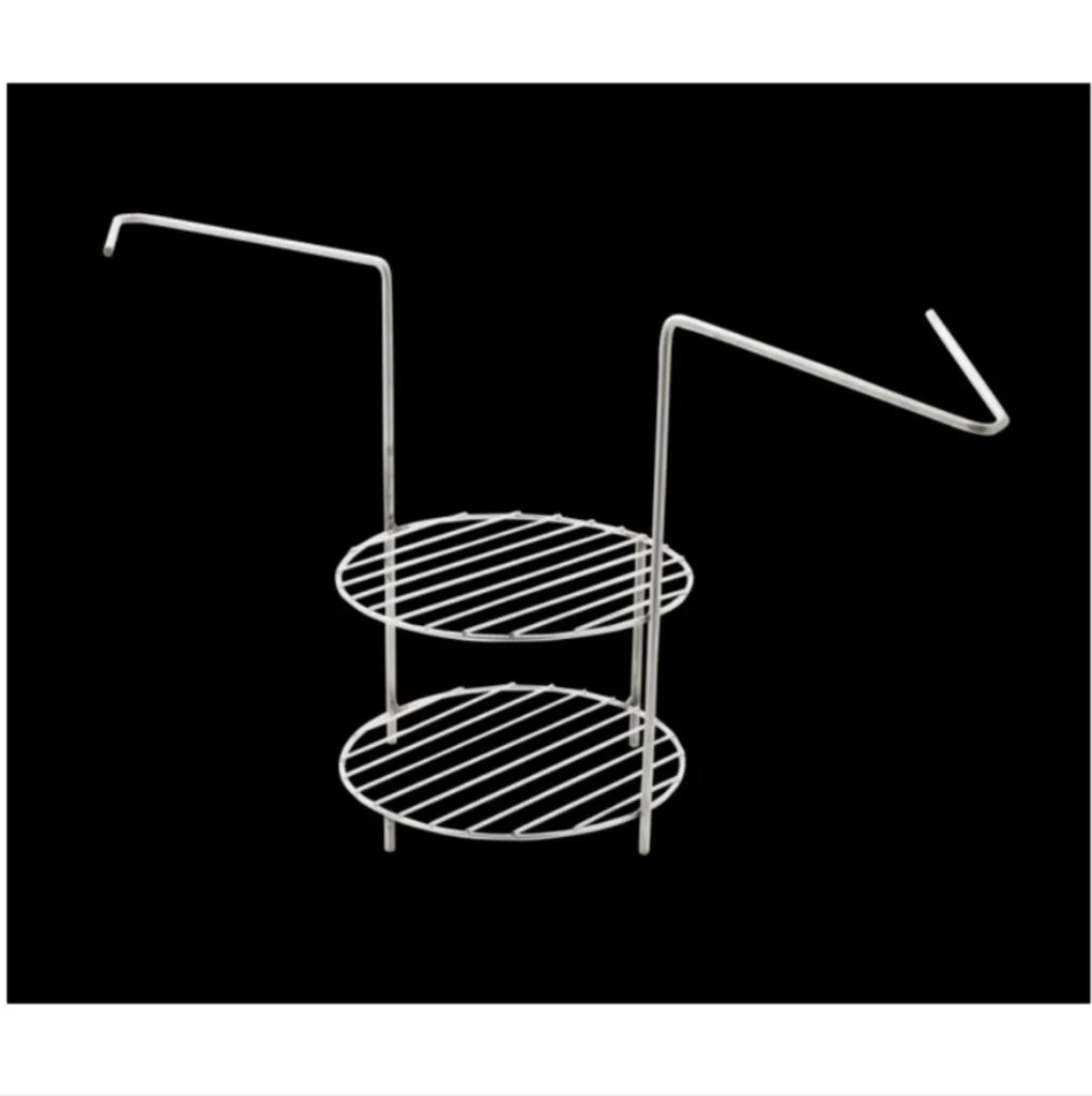 Support de grille superposée petite dimension pour cuisson sur 2 étages