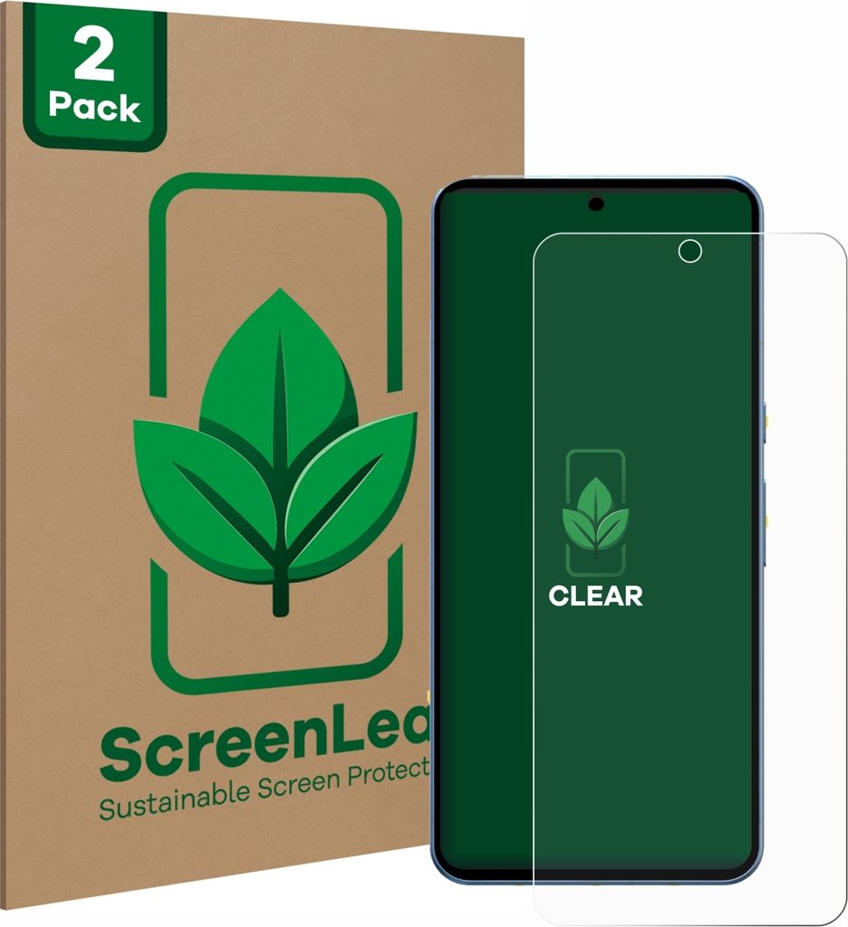 2x ScreenLeaf Schutzfolie für Google Pixel 8 Pro nachhaltiger Displayschutz Display Schutz Folie Klar Transparent