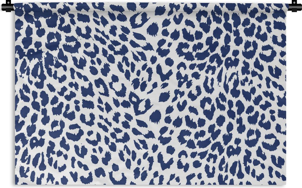 MuchoWow Wandteppich Wandbehang Panther Druck - Blau - Flecken 60x40 cm Tapisserie Dekoration Wandtuch - Wanddekorationen
