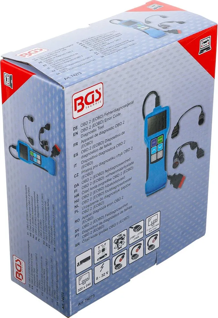Scanner de Diagnostic OBD2 pour Poids Lourds BGS Technic Modèle 74273 - 5