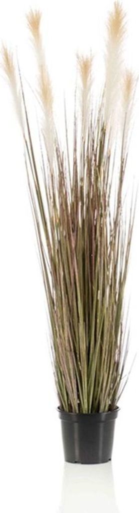 artplants.de Kunstgras Federgras WELLORI mit Rispen, grün, 120cm - Deko Gras