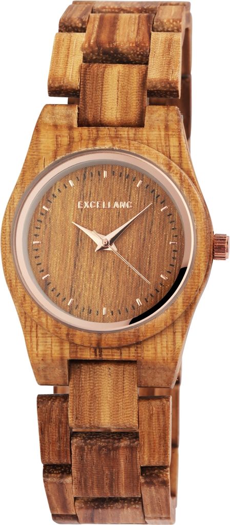 Damenuhr Zebraholz EX0587 Mineralglas Produktbild 