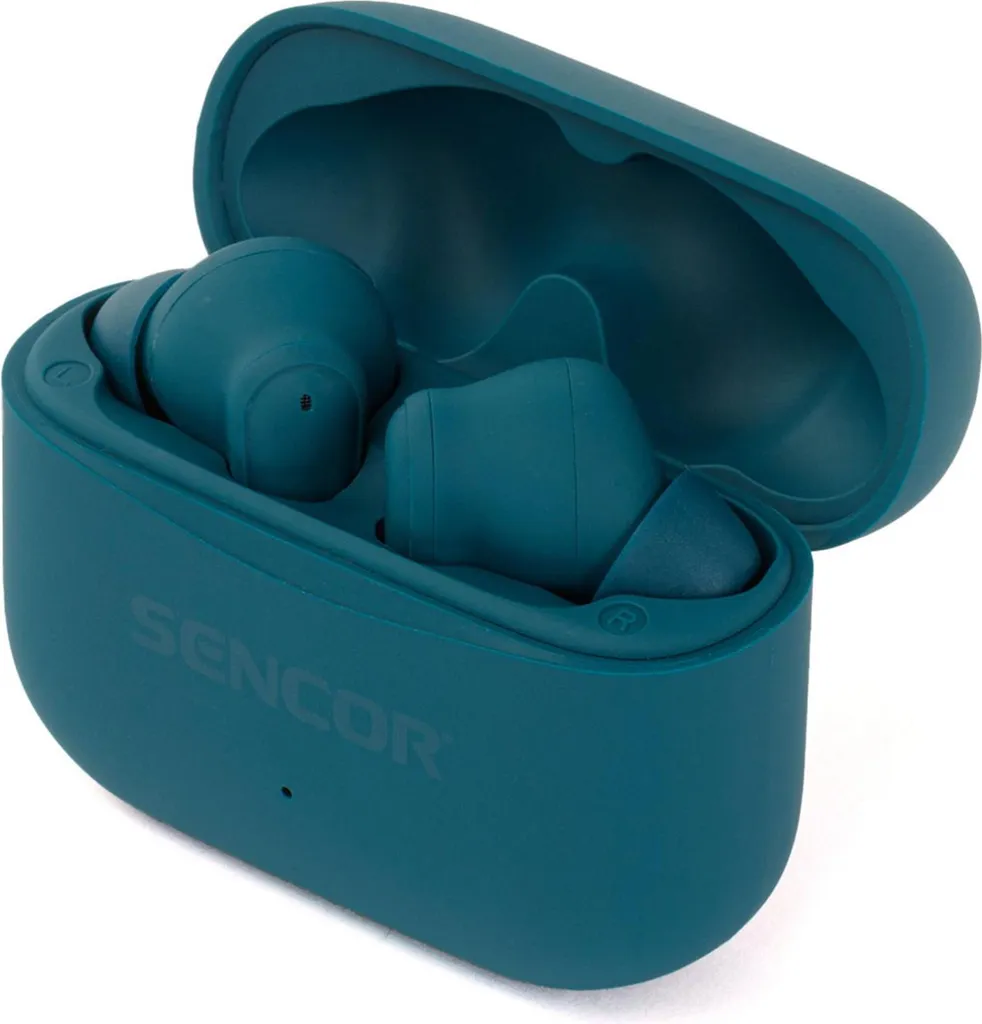 Casque Bluetooth Sencor SEP avec micro intégré et design bleu sinistre