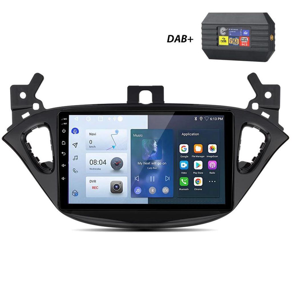 Carplay 9'' 2+64G Android13 Autoradio Für Opel Adam 2013-2016 Opel Corsa d c E 2015-2019 GPS Navi SWC WIFI BT DSP RDS DAB+