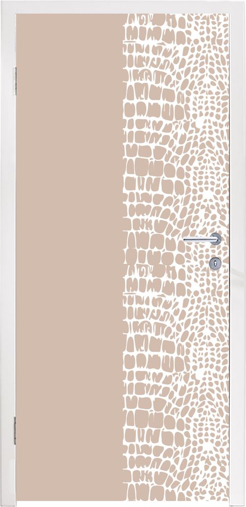 MuchoWow Türtapete Selbstklebende Türfolie Schlange - Design - Rosa 95x215 cm Türposter Türaufkleber Klebefolie Türklebefolie - Tür Tapete ...