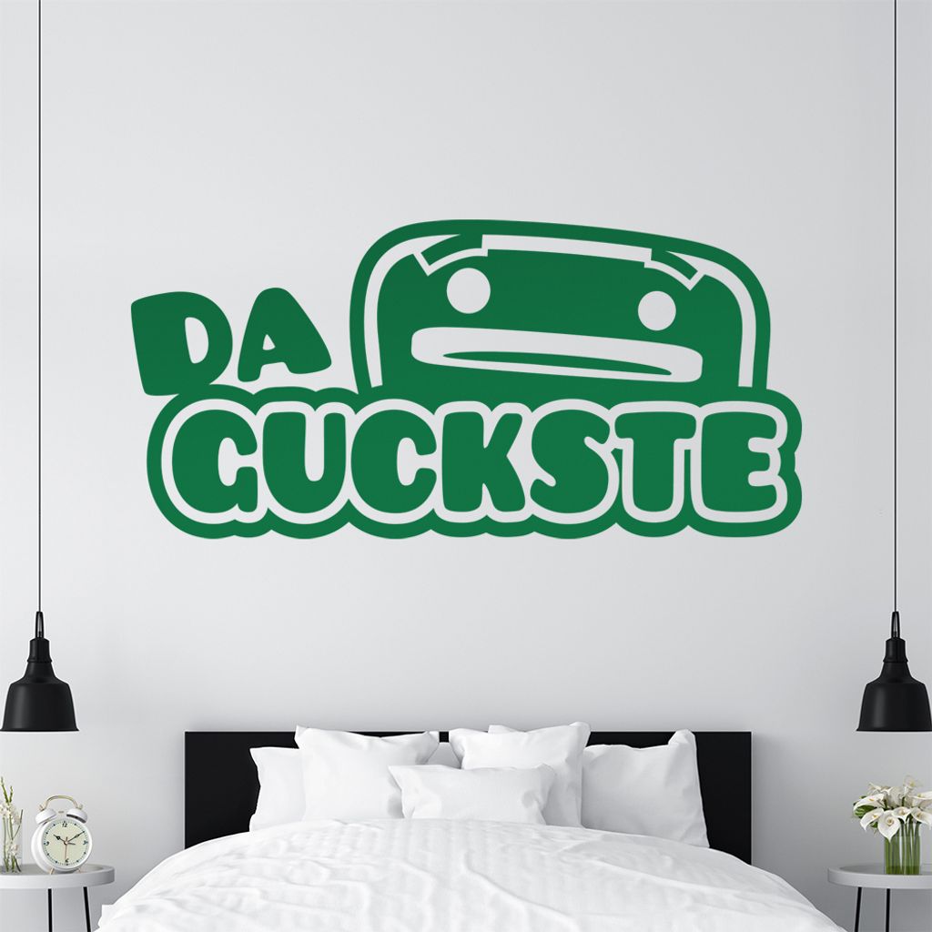 KIWISTAR Da guckste - Angeber Beweis Erfolg Erfahung Wissen Wandtattoo in 6 Größen - Wandaufkleber Wall Sticker - Dekoration, Küche, Wohnzimmer,...