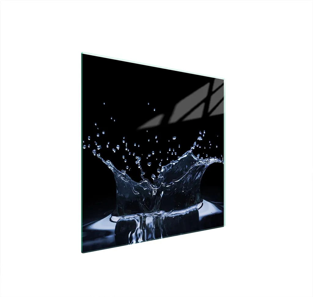 Coprifornelli in Vetro 50x52 Design Acqua - Protezione Piano Cottura