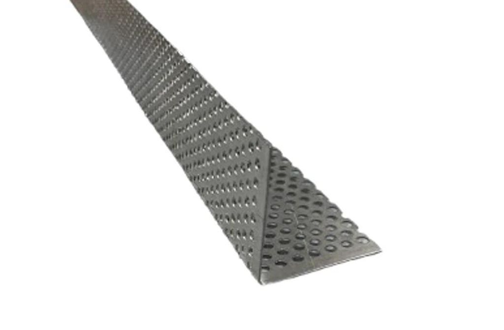 Winkellochblech Aluminium Natur 2m – Stärke 0,8 mm – Zuschnitt 45 cm - Schenkellängen 22,5 x 22,5 cm