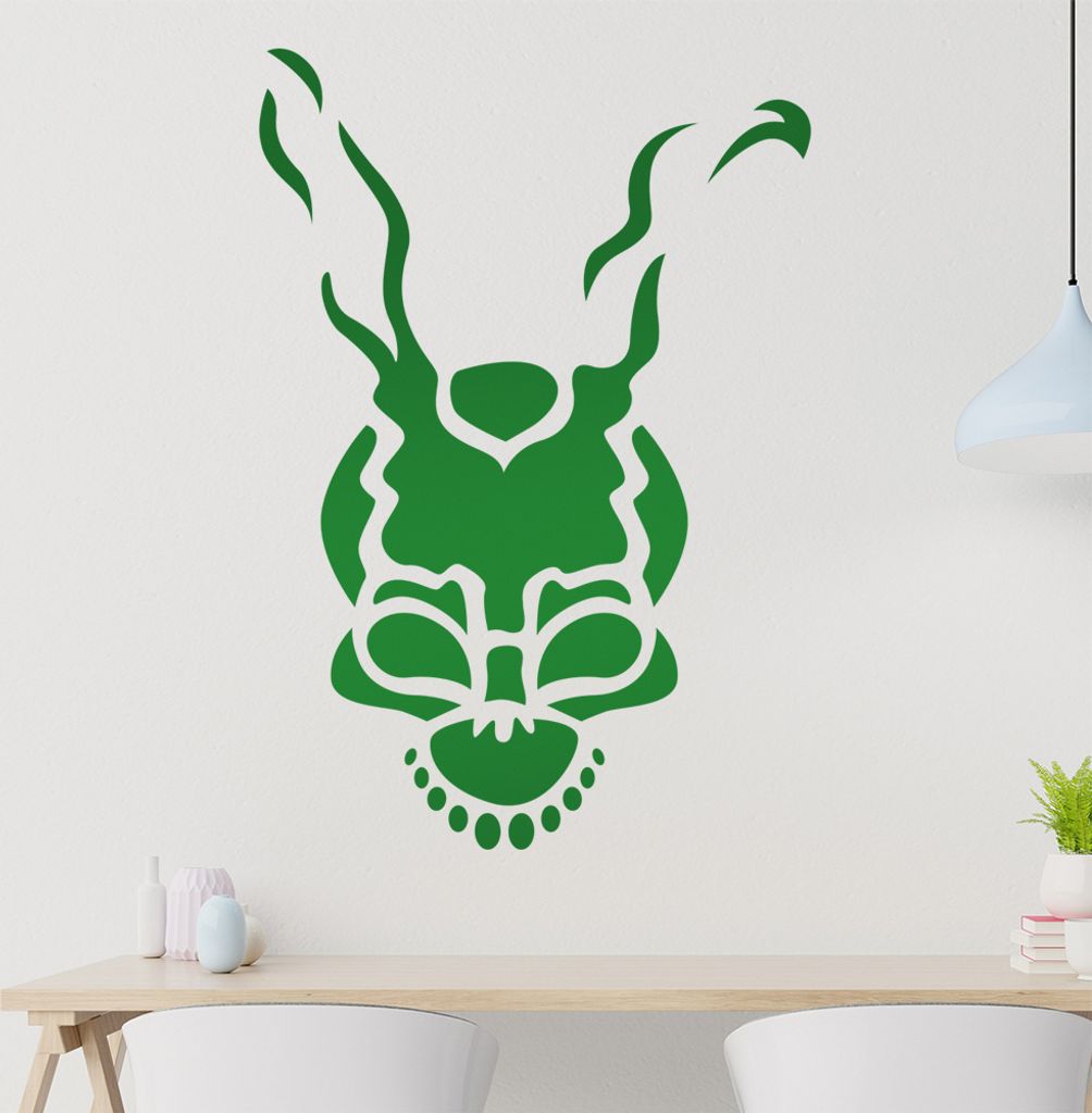 Teufels Schädel Skull Wandtattoo in 6 Größen - Wandaufkleber Wall Sticker - Dekoration, Küche, Wohnzimmer, Schlafzimmer, Badezimmer