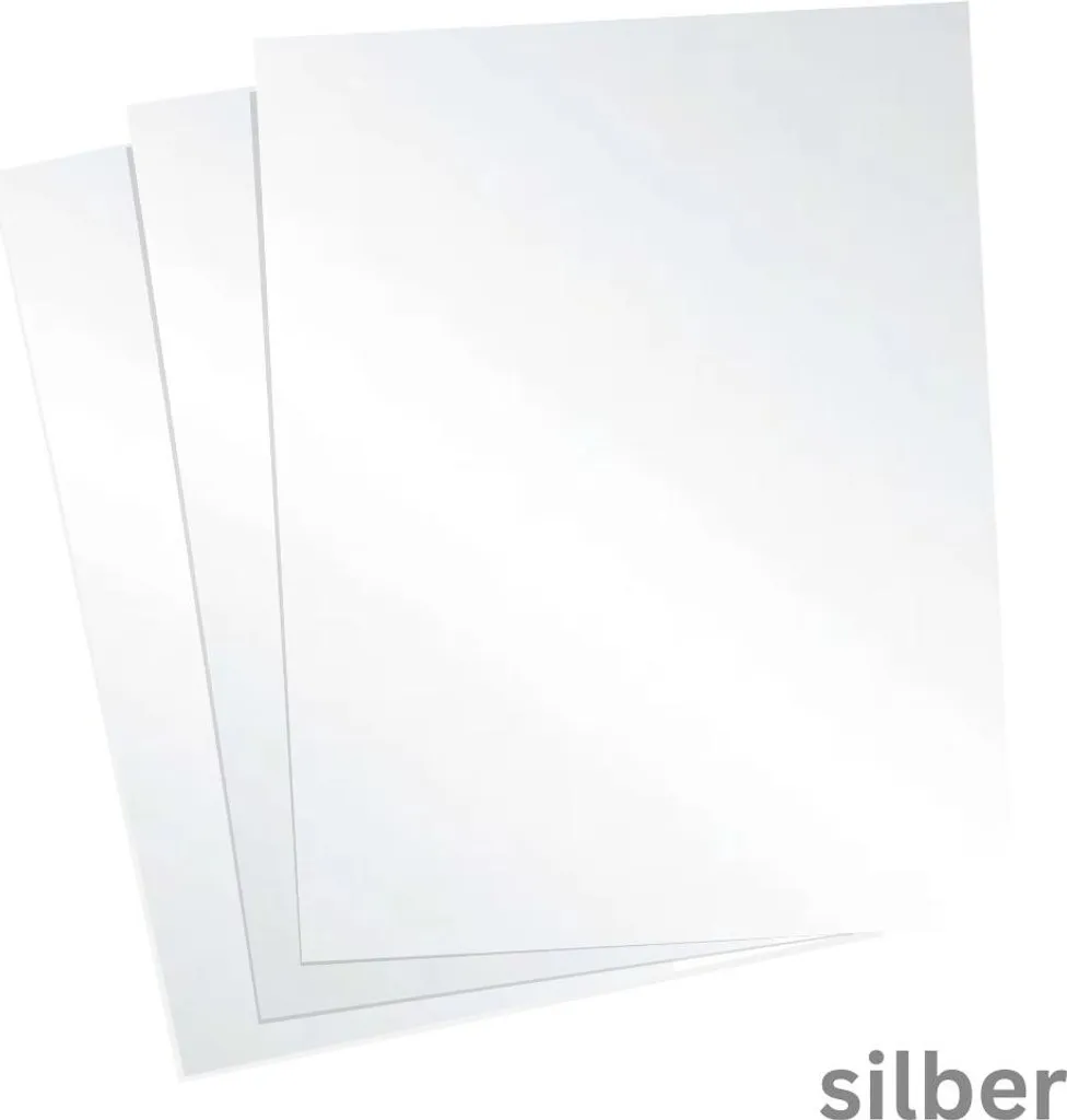 folia Tonpapier, (B)500 x (H)700 mm, 130 g/qm, silber