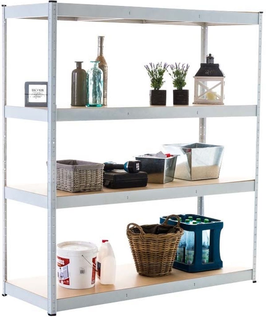 Lagerregal HLO-CP127 160x60x180cm weiß