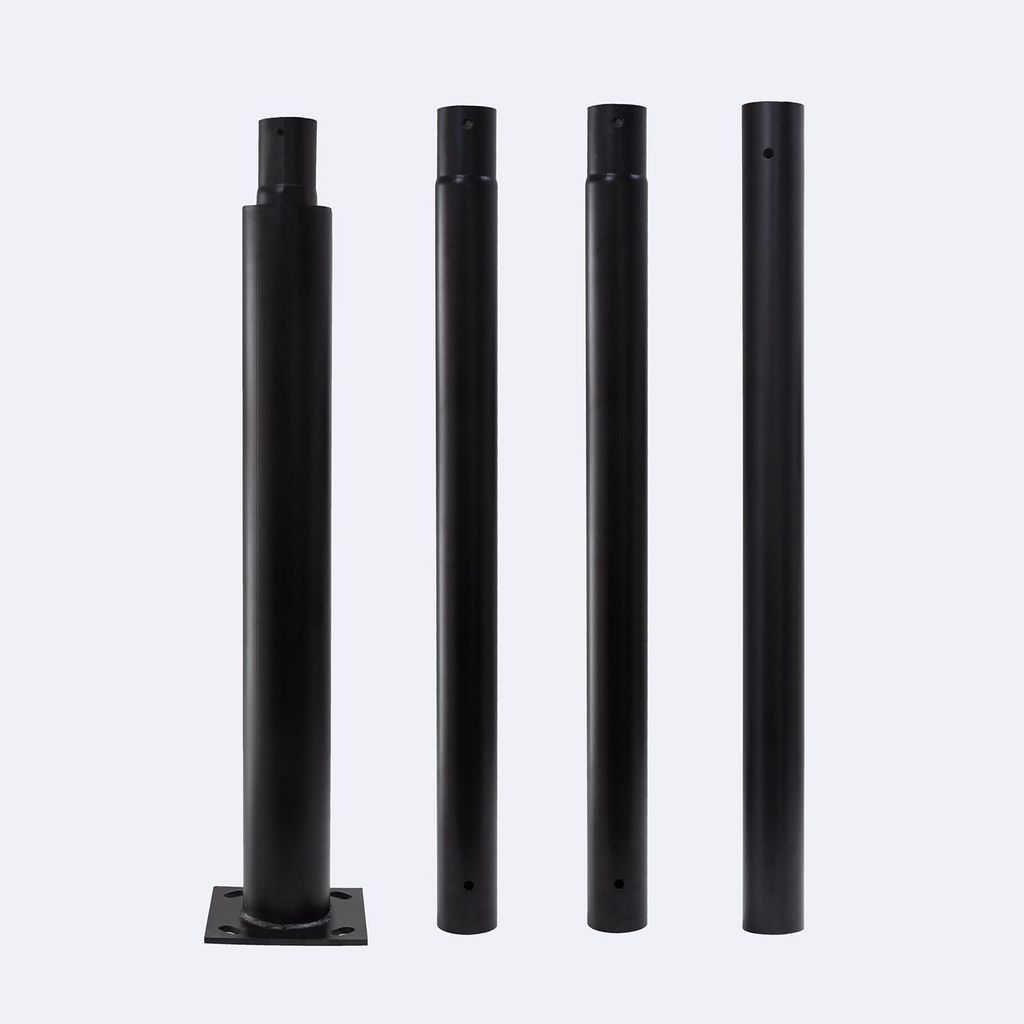 Mast für Strassenbeleuchtung 400cm Schwarz Produktbild 