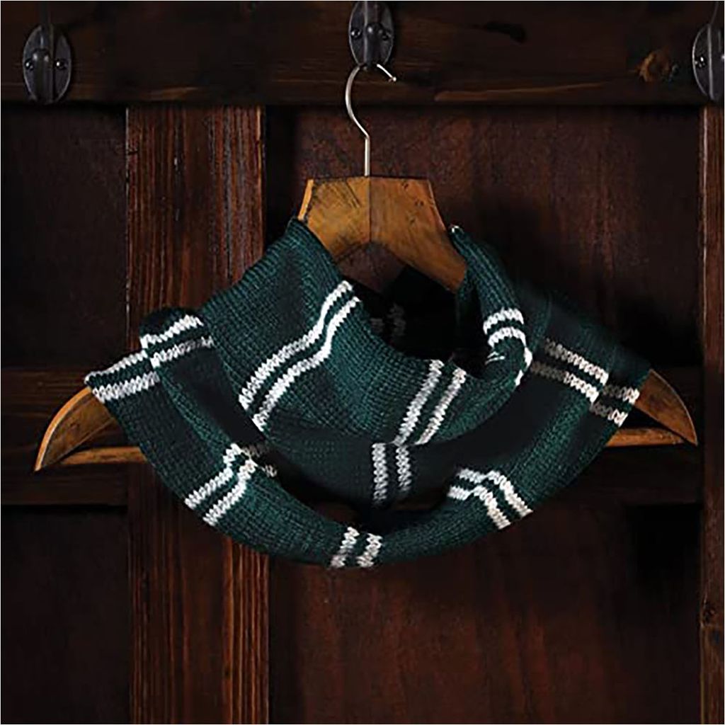 Harry Potter Hogwarts Slytherin Loop Schal Strickset für Erwachsene