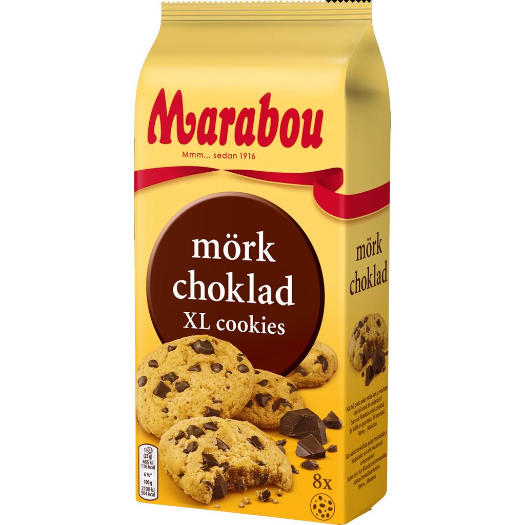 Marabou Cookies Mørk Choko 184g Image du produit 