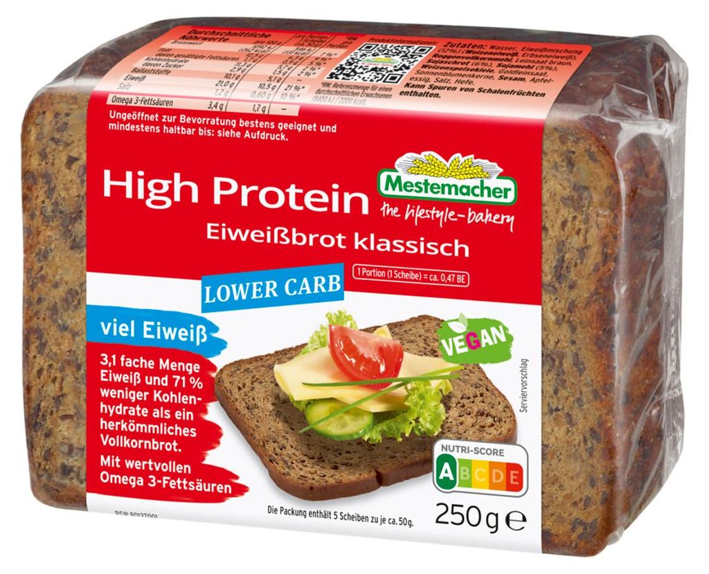 Mestemacher Eiweißbrot kohlenhydratreduziertes Produktbild 