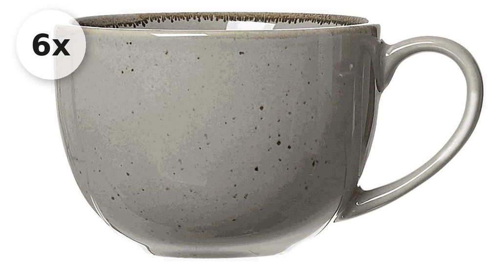 Kaffeetasse 200ml 6er Set Taste taupe Produktbild 