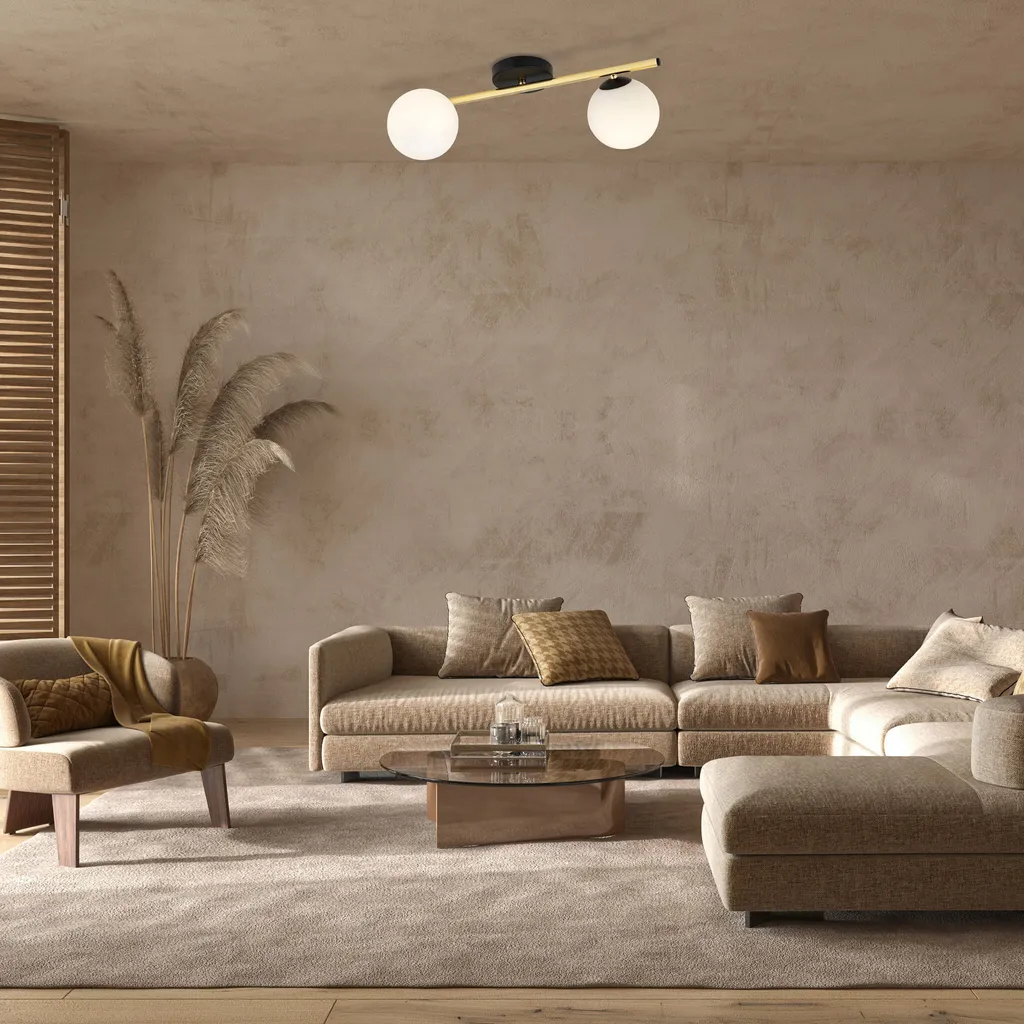 Plafonnier SPLENDI 1248/2 - Solution Éclairage Doux pour Plafond Bas - 4