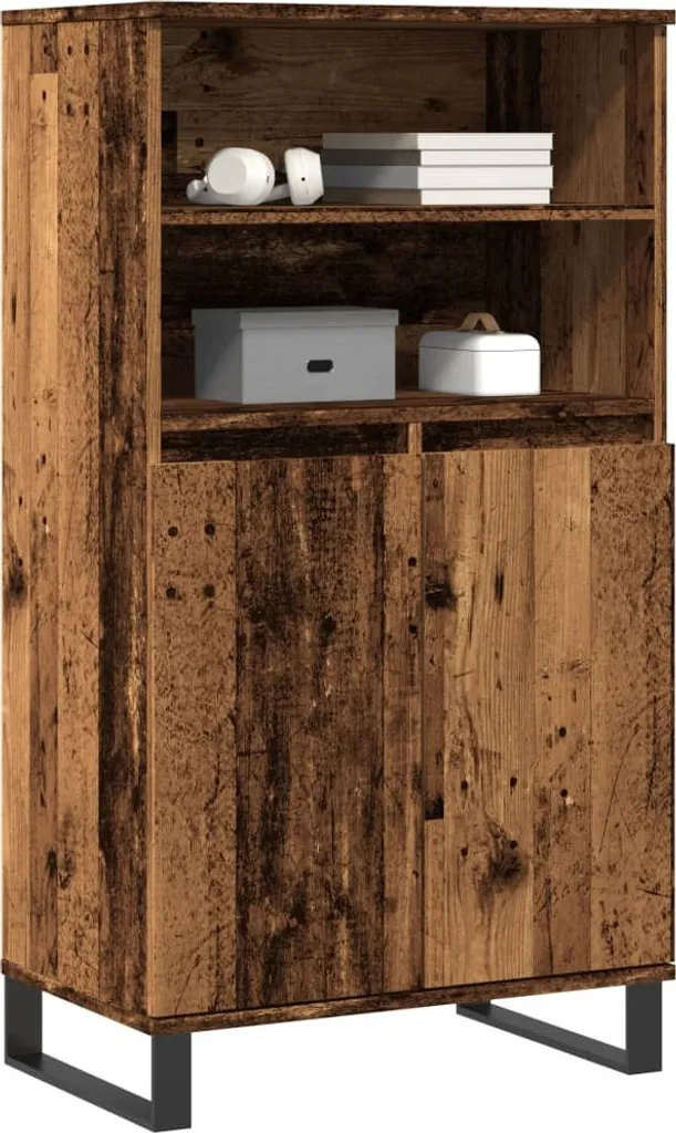 VidaXL Credenza Rovere Fumo 60x36x110 cm in Legno Multistrato | Leroy Merlin