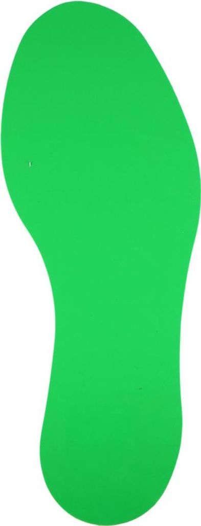 Fußabdruck - Rechts - Grün 10 x 30 cm - Bodenaufkleber - Grün - Anti - Rutsch - Polyvinyl chloride (PVC) - 0,78 mm - Innenbereich - DME471