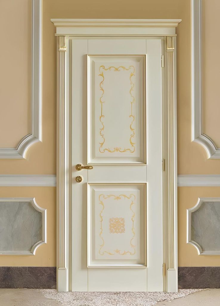 Innentüren Barock Rokoko Maßanfertigung mit Zarge Klassische Holz Türen Italien
