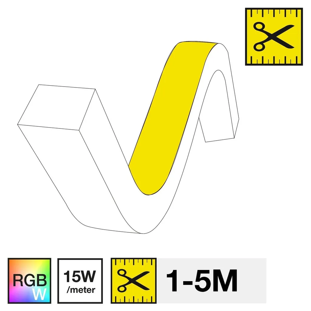 Ruban LED Étanche IP67 sans Points Visuels SLC NEON FLEX RGBW 3000K