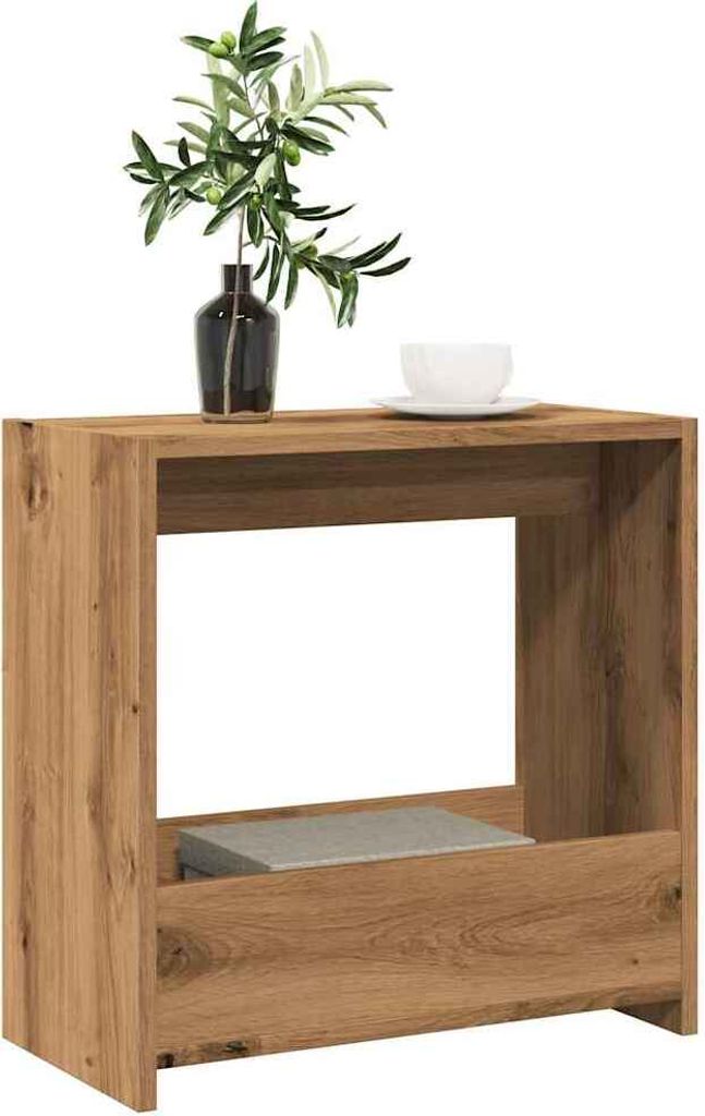 "2024"Moderne Beistelltisch Artisan-Eiche 50x26x50 cm Holzwerkstoff - Konsolentische DE1479061