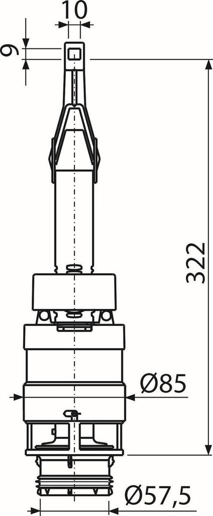 Vanne de vidange Alcadrain pour systèmes d'installation en Image du produit 